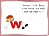 The Letter 'w' - EYFS Teaching Resources (slide 4/21)